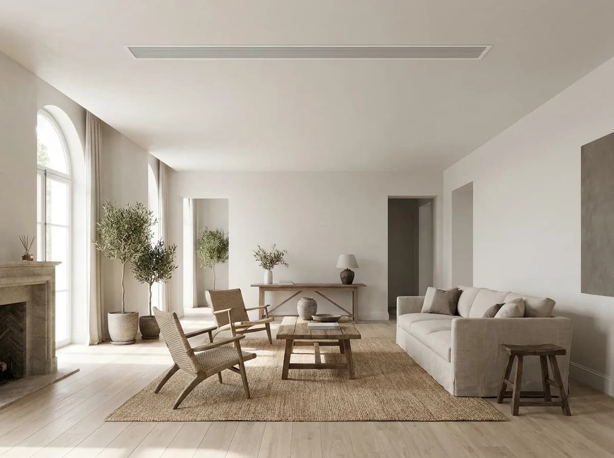 Climatisation gainable, diffusion invisible en maison